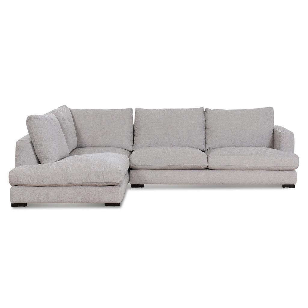 CLC6815-KSO 4 Seater Fabric Left Chaise Sofa - Oyster Beige - Furniture Castle