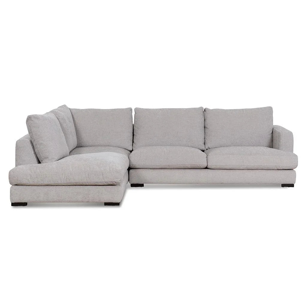 CLC6815-KSO 4 Seater Fabric Left Chaise Sofa - Oyster Beige - Furniture Castle