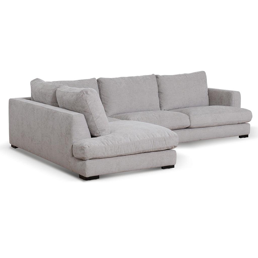 CLC6815-KSO 4 Seater Fabric Left Chaise Sofa - Oyster Beige - Furniture Castle