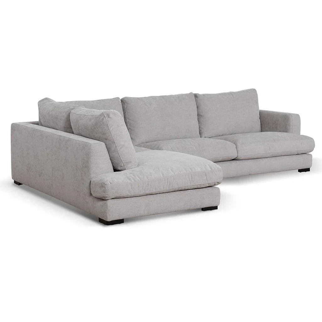 CLC6815-KSO 4 Seater Fabric Left Chaise Sofa - Oyster Beige - Furniture Castle