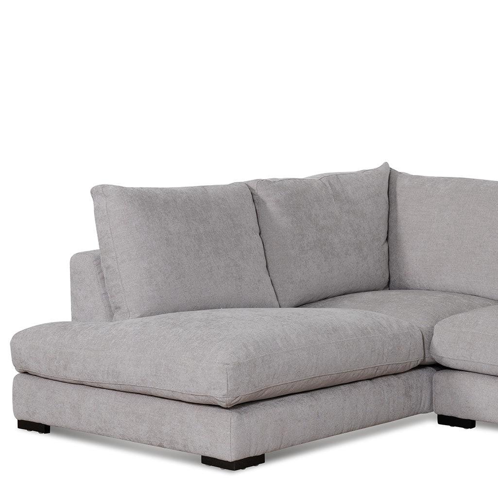 CLC6815-KSO 4 Seater Fabric Left Chaise Sofa - Oyster Beige - Furniture Castle