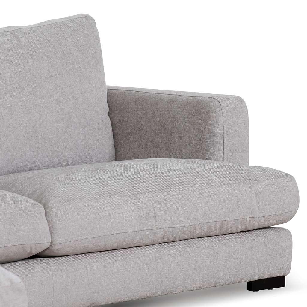 CLC6815-KSO 4 Seater Fabric Left Chaise Sofa - Oyster Beige - Furniture Castle