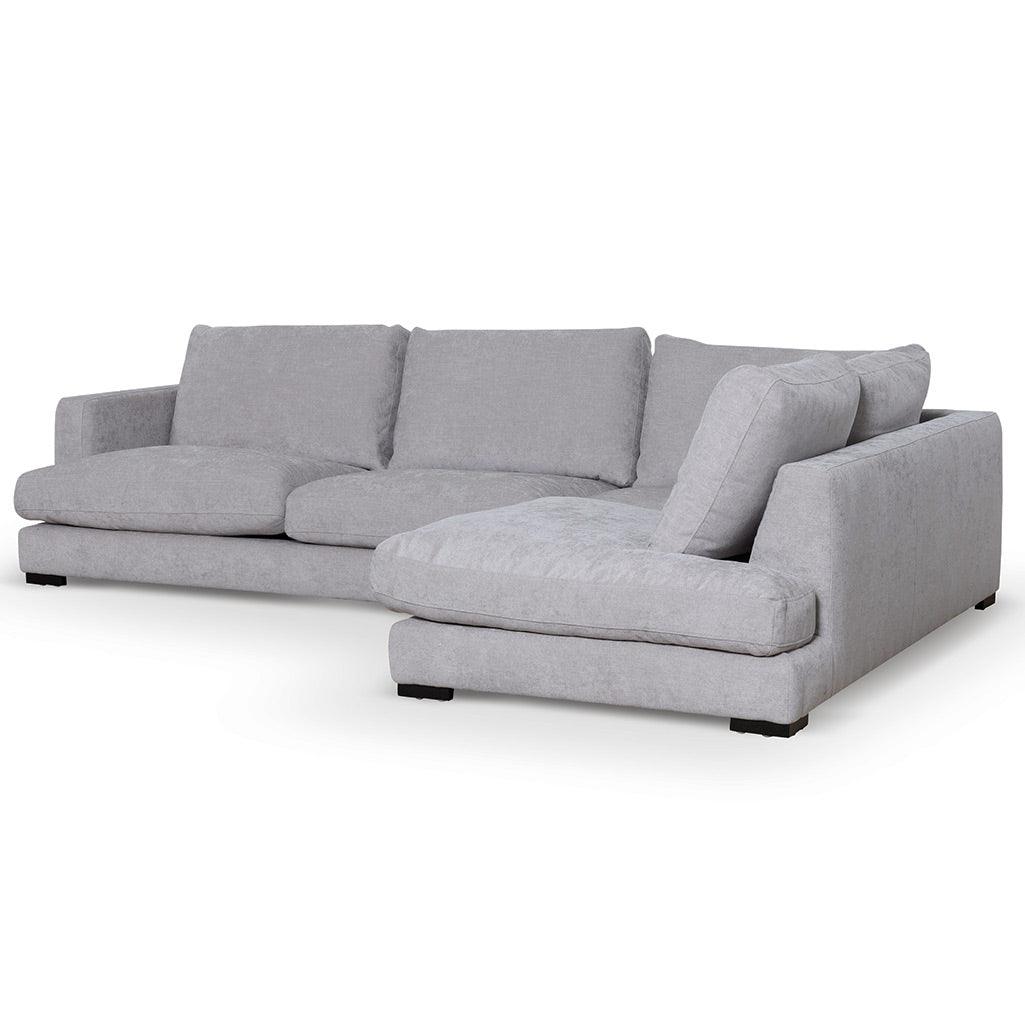 CLC6816-KSO 4 Seater Fabric Right Chaise Sofa - Oyster Beige - Furniture Castle