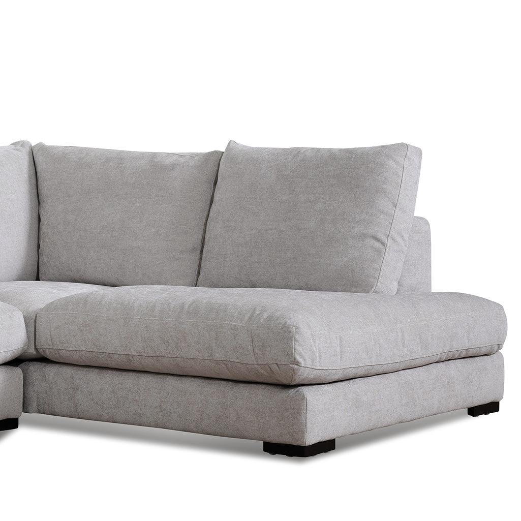 CLC6816-KSO 4 Seater Fabric Right Chaise Sofa - Oyster Beige - Furniture Castle