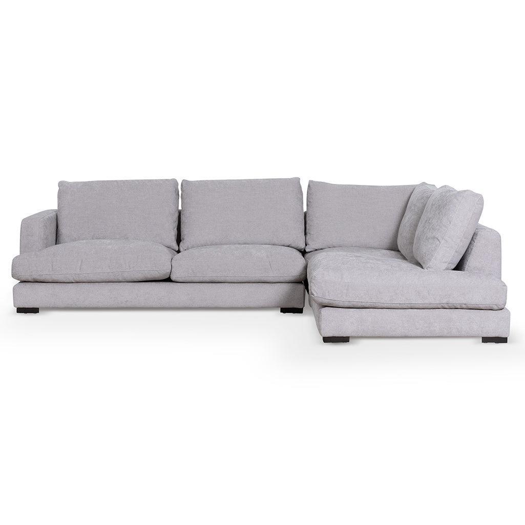 CLC6816-KSO 4 Seater Fabric Right Chaise Sofa - Oyster Beige - Furniture Castle