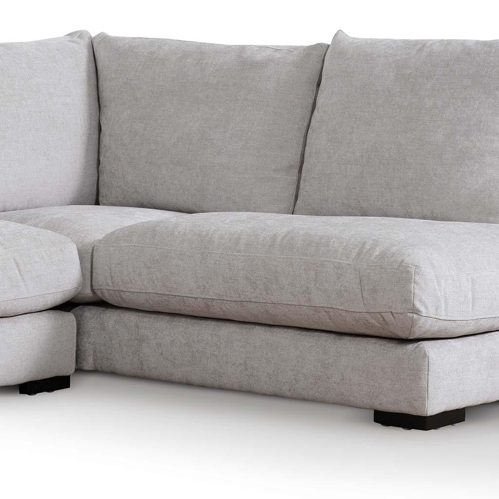 CLC6816-KSO 4 Seater Fabric Right Chaise Sofa - Oyster Beige - Furniture Castle