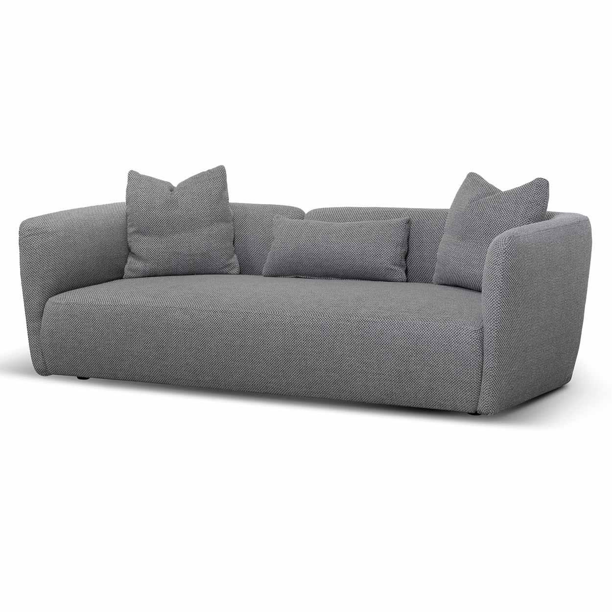 CLC6824-YY 3 Seater Fabric Sofa - Noble Grey - Furniture Castle