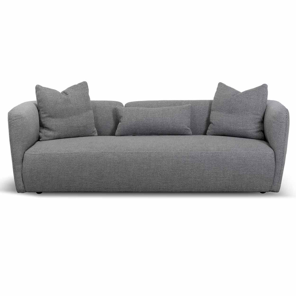 CLC6824-YY 3 Seater Fabric Sofa - Noble Grey - Furniture Castle