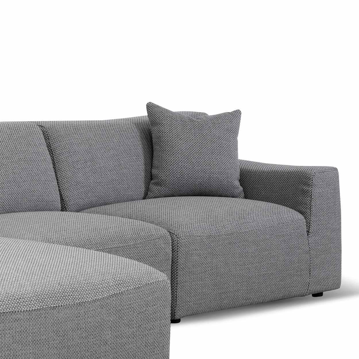 CLC6825-YY 3 Seater Left Chaise Sofa - Noble Grey - Furniture Castle