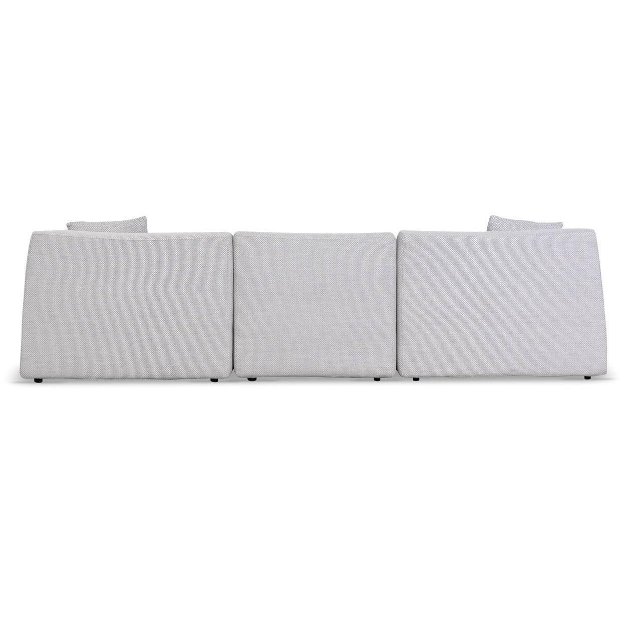 CLC6827-YY 3 Seater Right Chaise Sofa - Passive Grey - Furniture Castle