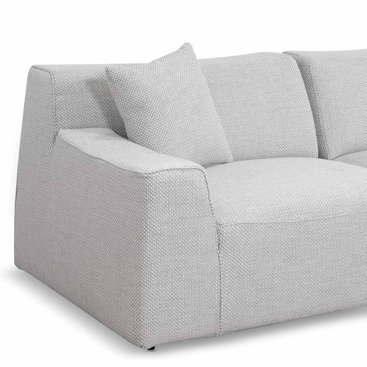 CLC6827-YY 3 Seater Right Chaise Sofa - Passive Grey - Furniture Castle