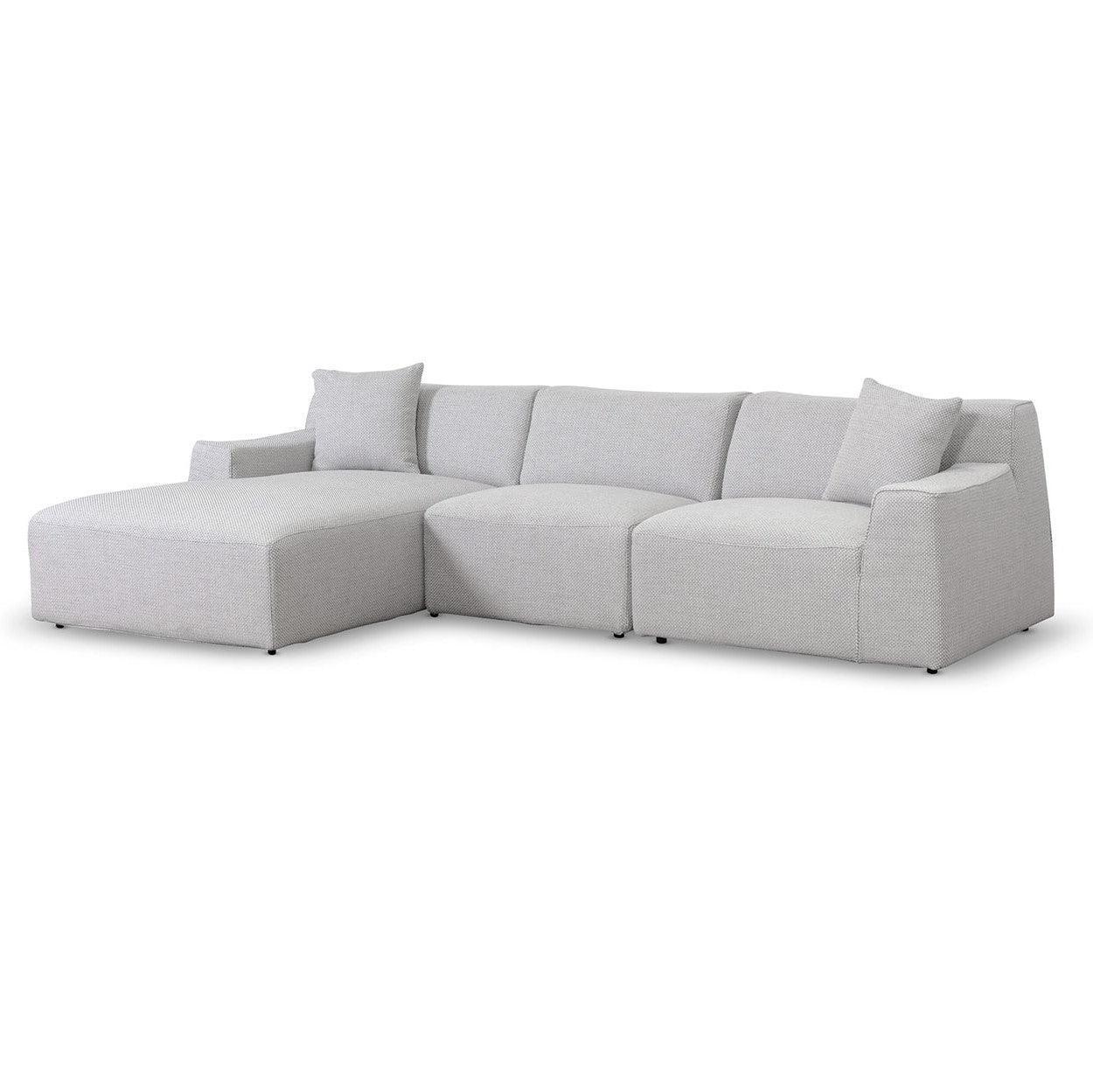 CLC6828-YY 3 Seater Left Chaise Sofa - Passive Grey - Furniture Castle