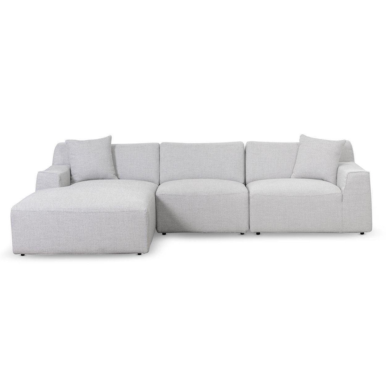 CLC6828-YY 3 Seater Left Chaise Sofa - Passive Grey - Furniture Castle