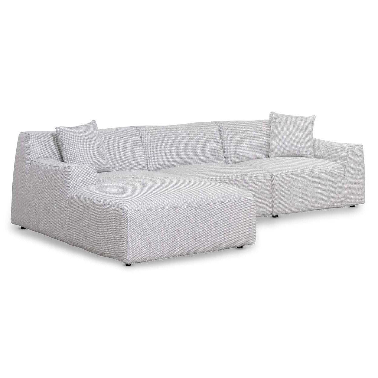 CLC6828-YY 3 Seater Left Chaise Sofa - Passive Grey - Furniture Castle