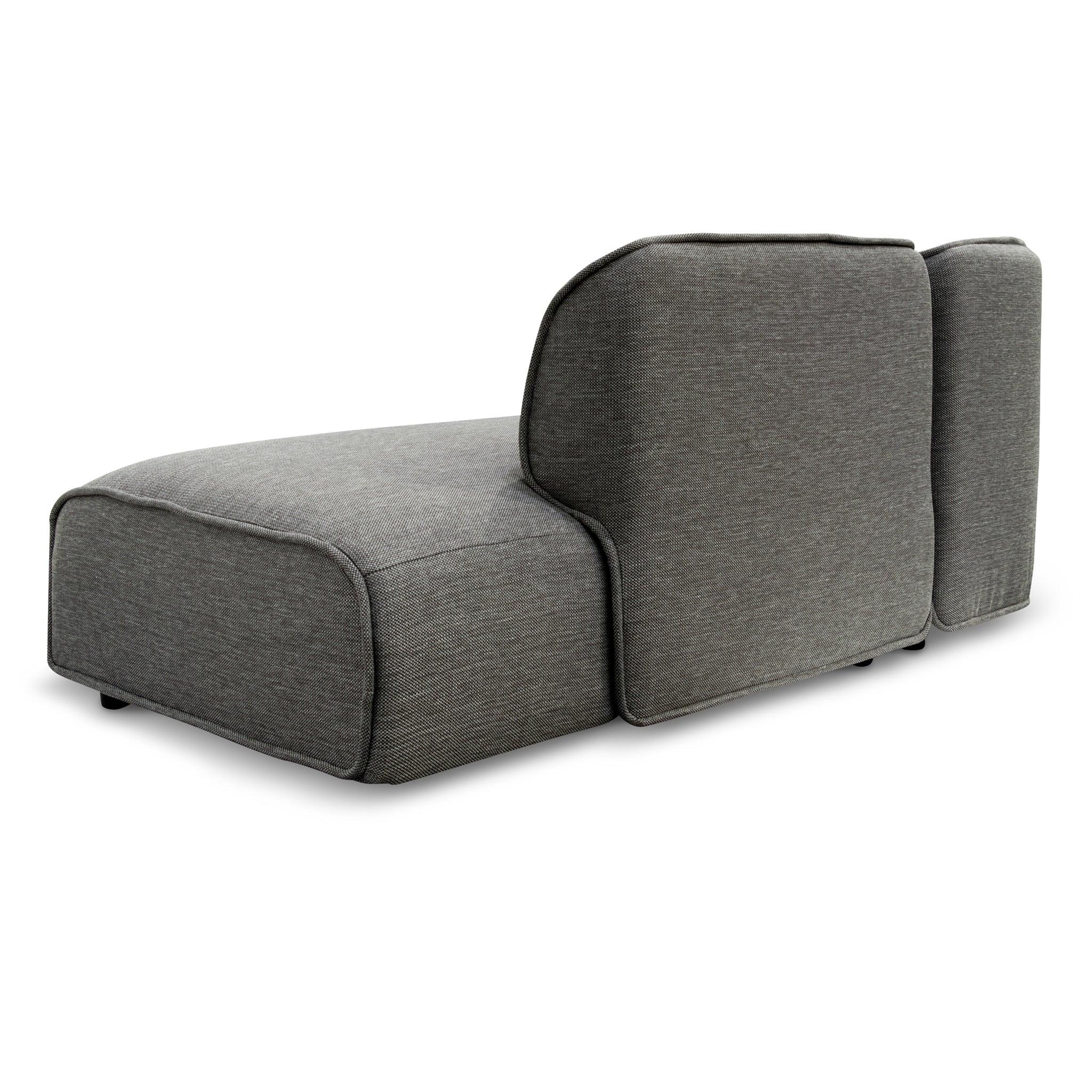 CLC6967-KSO Left Return Modular Fabric Corner Sofa - Graphite Grey - Furniture Castle