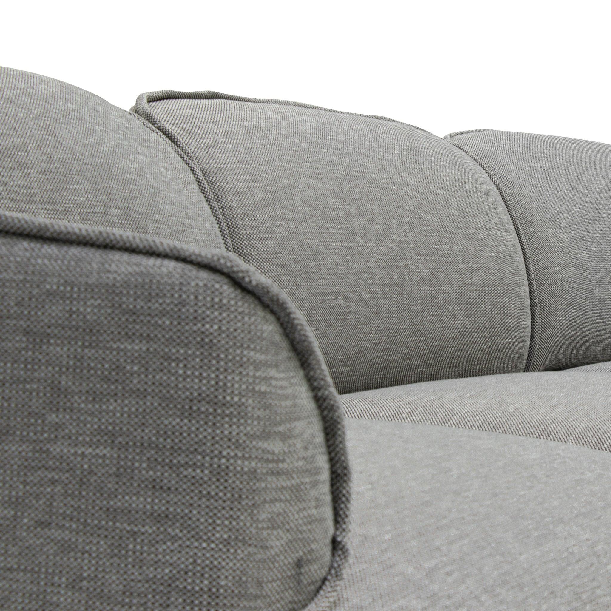 CLC6967-KSO Left Return Modular Fabric Corner Sofa - Graphite Grey - Furniture Castle