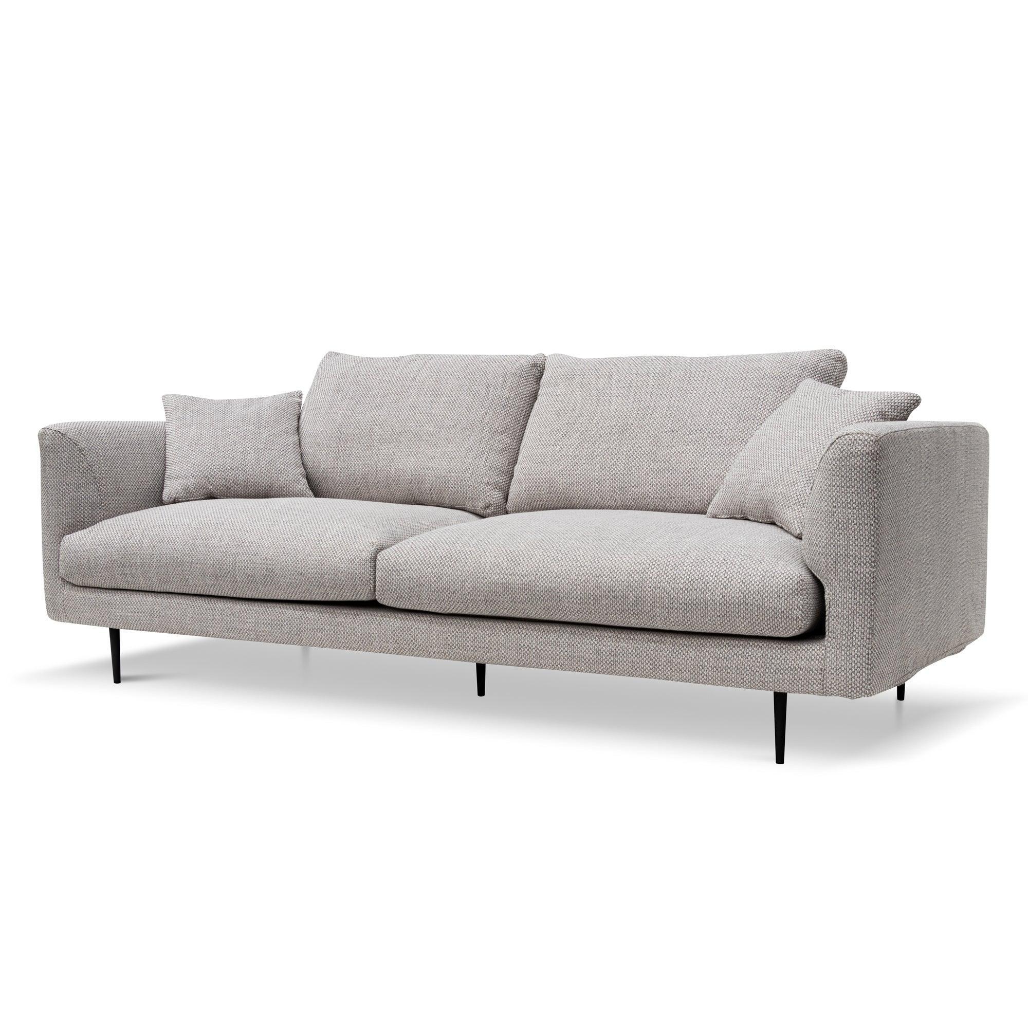CLC6977-YY 4 Seater Fabric Sofa - Passive Grey - Furniture Castle