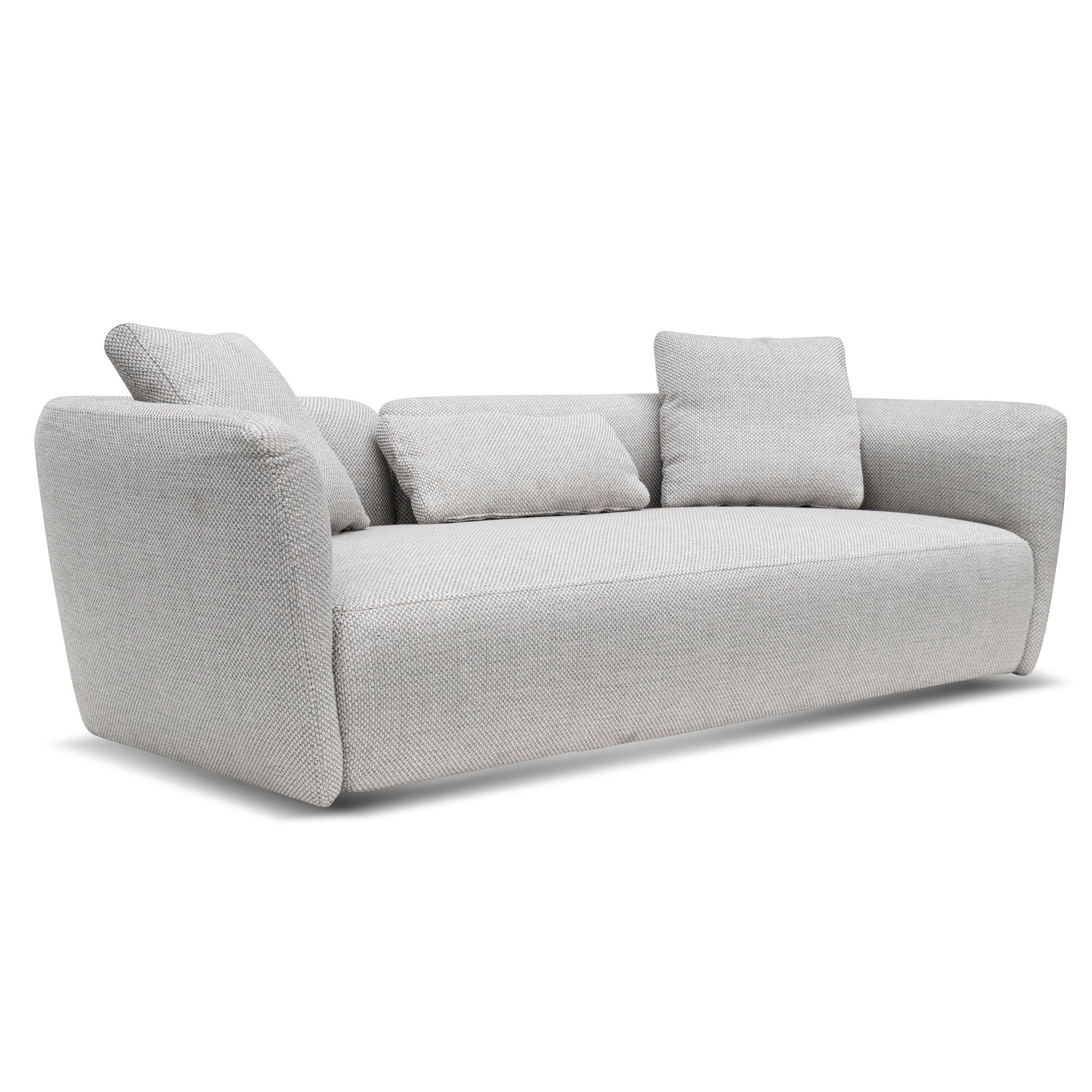 CLC6978-YY 3 Seater Fabric Sofa - Passive Grey - Furniture Castle