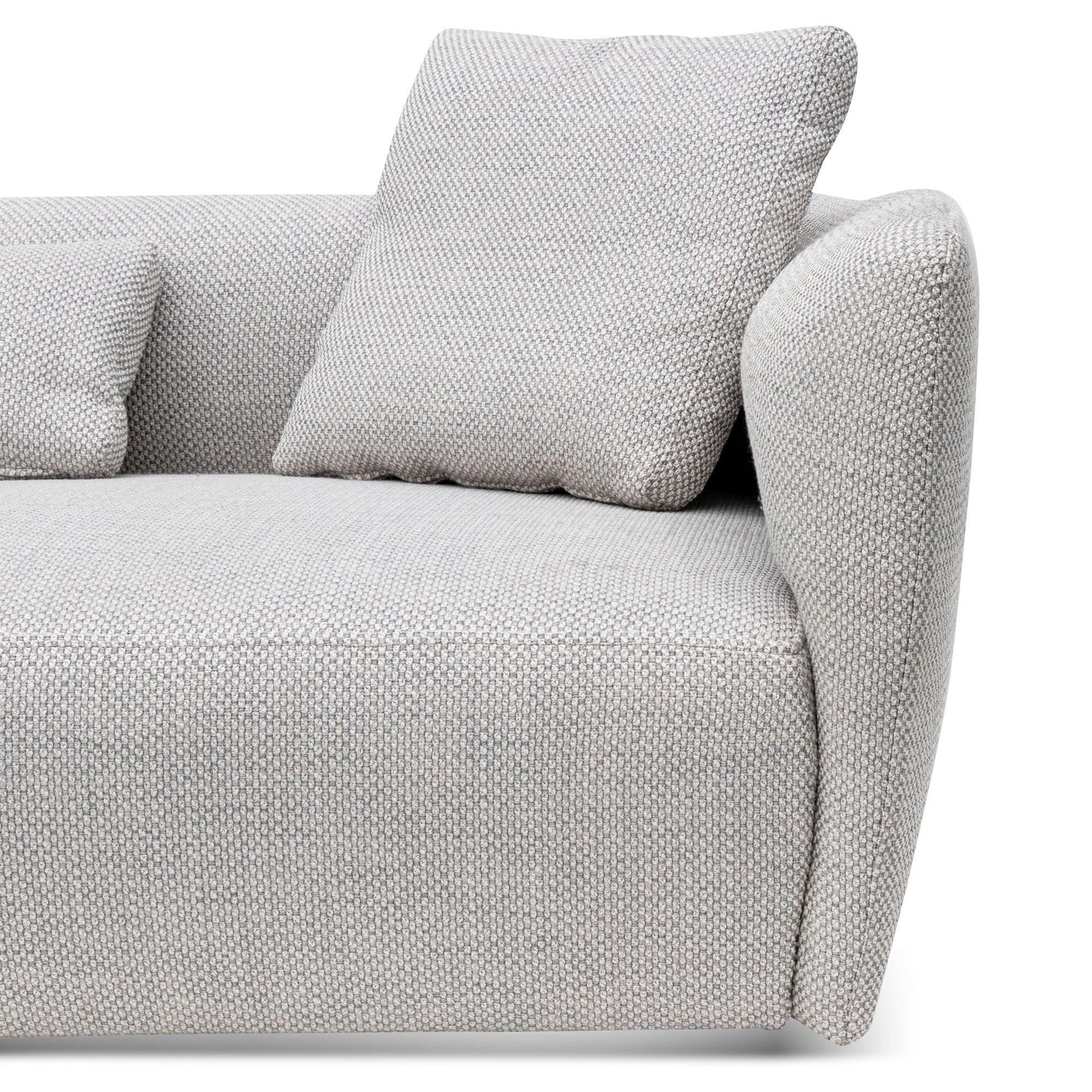 CLC6978-YY 3 Seater Fabric Sofa - Passive Grey - Furniture Castle