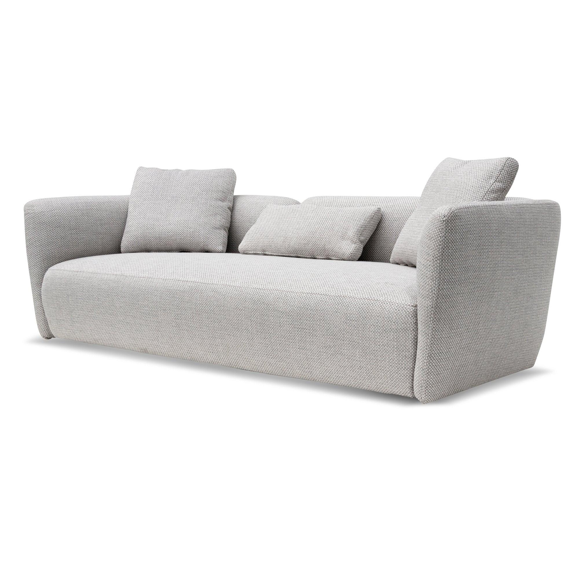 CLC6978-YY 3 Seater Fabric Sofa - Passive Grey - Furniture Castle