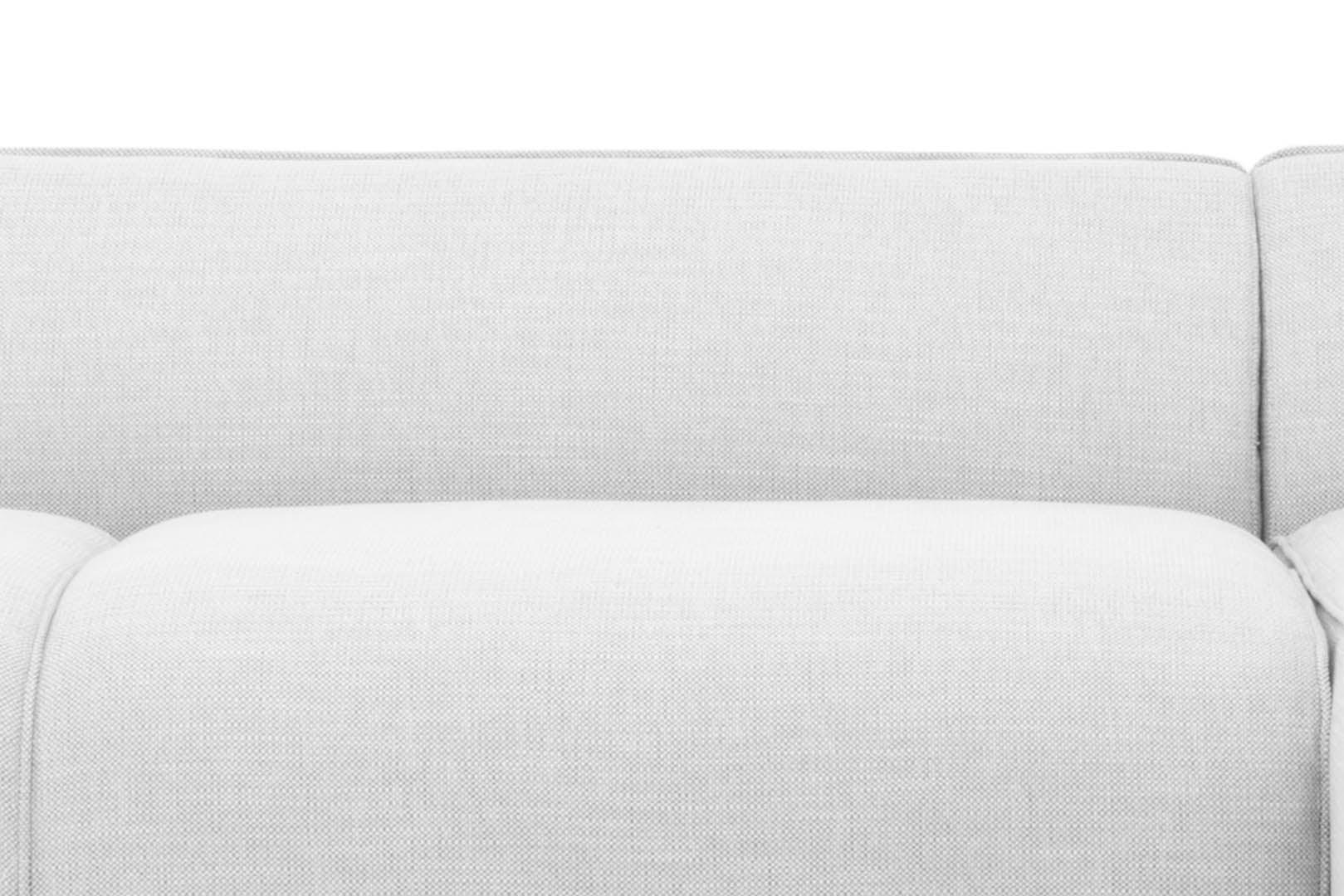 CLC724 3 Seater Right Chaise Fabric Sofa - Light Texture Grey - Furniture Castle