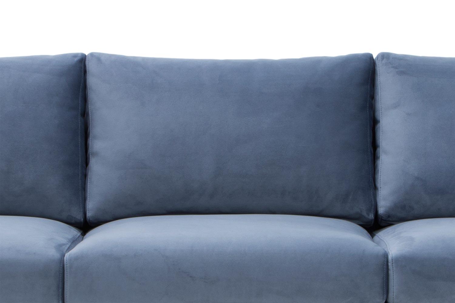 CLC761 3 Seater Fabric Sofa - Dust Blue - Furniture Castle