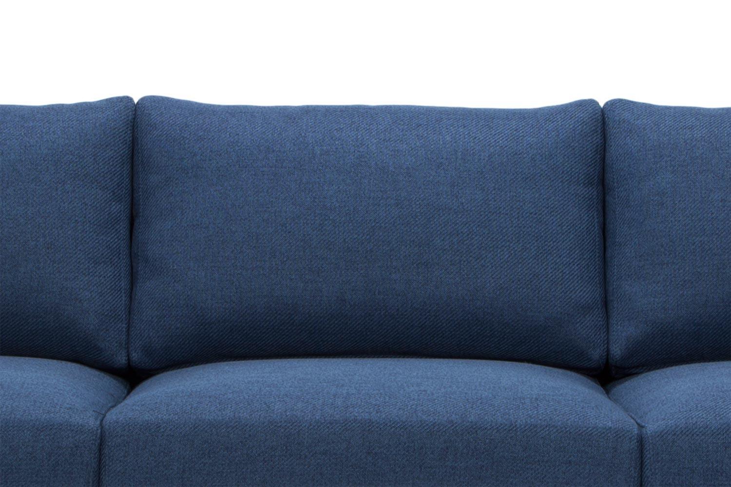 CLC762 3 Seater Fabric Sofa - Navy - Furniture Castle