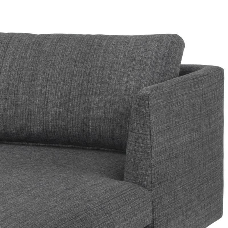 CLC768 3 Seater With Right Chaise - Metal Grey - Furniture Castle
