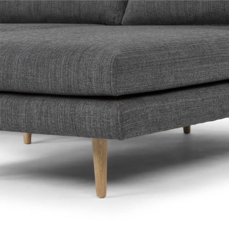CLC768 3 Seater With Right Chaise - Metal Grey - Furniture Castle