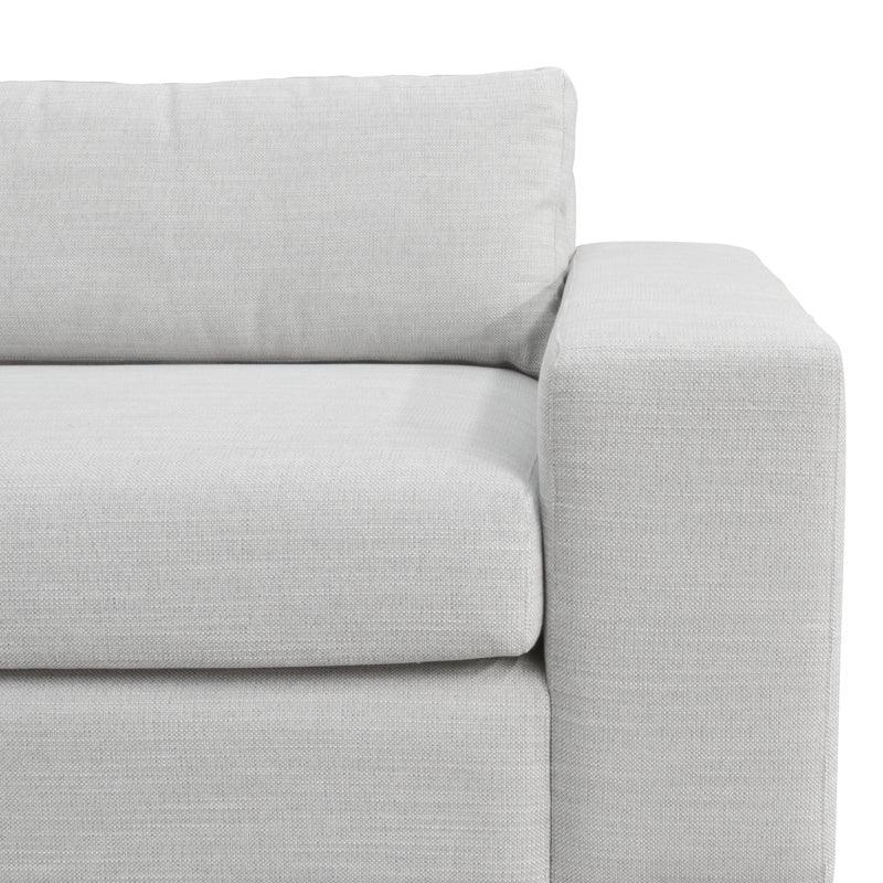 CLC802 3 Seater Sofa With Chaise - Light Texture Grey - Furniture Castle