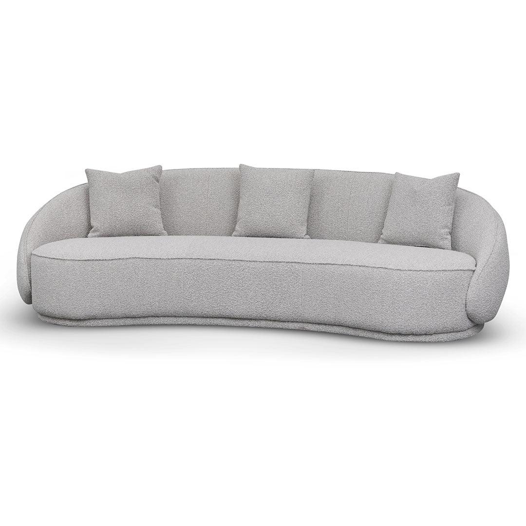 CLC8052-FS 4 Seater Sofa - Ash Grey Boucle - Furniture Castle