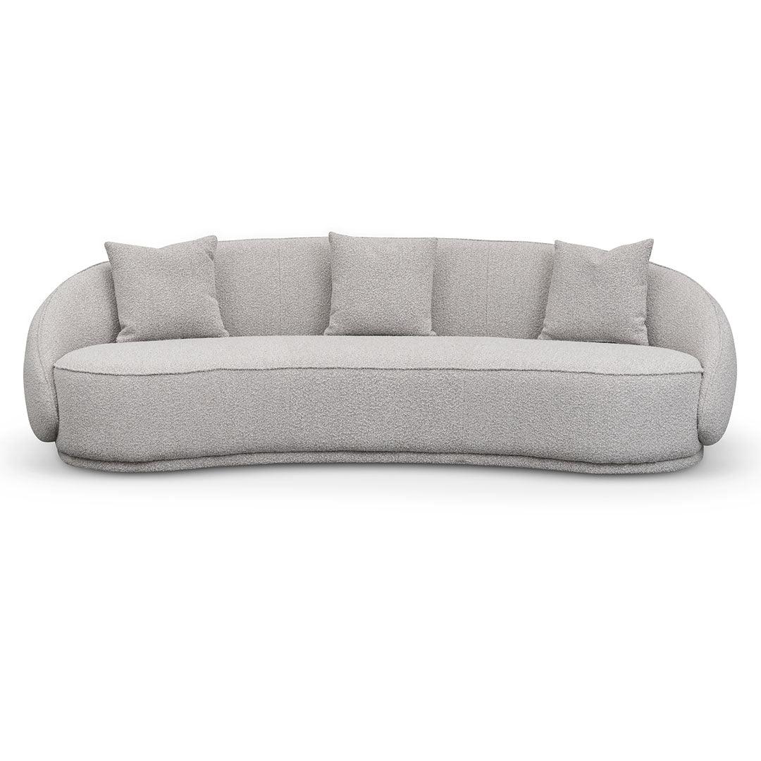 CLC8052-FS 4 Seater Sofa - Ash Grey Boucle - Furniture Castle