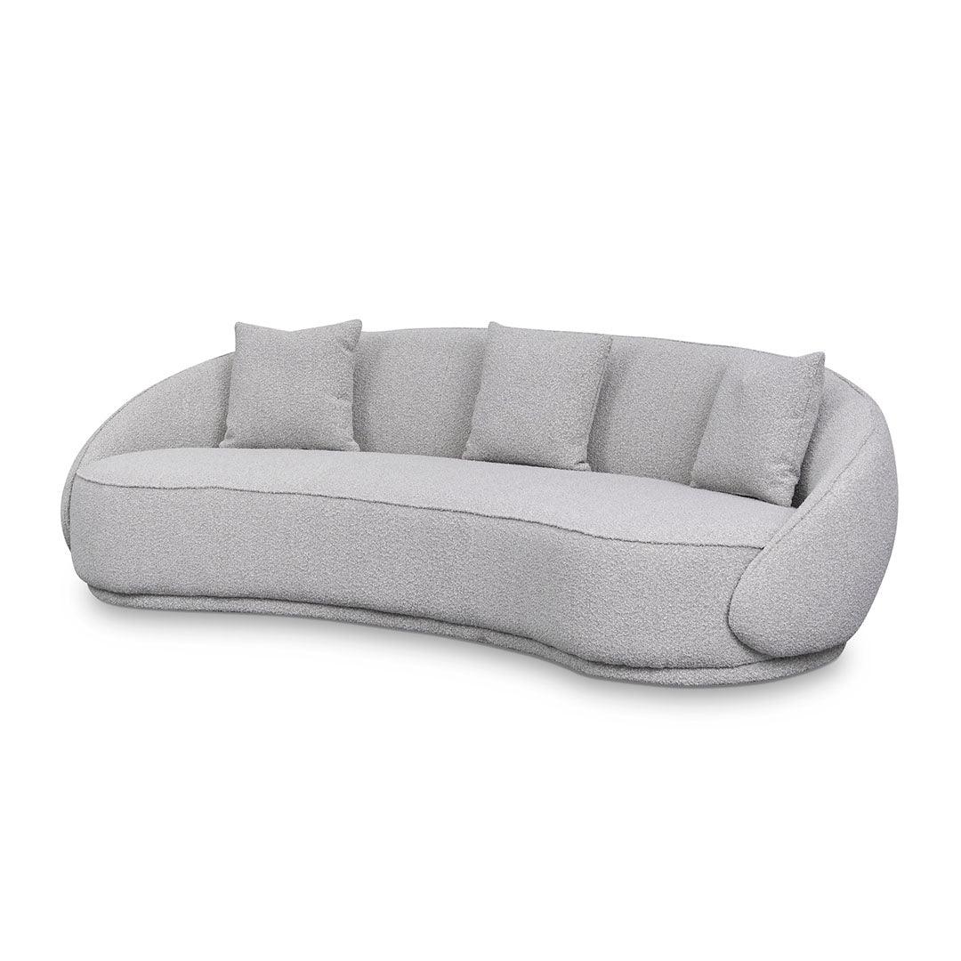 CLC8052-FS 4 Seater Sofa - Ash Grey Boucle - Furniture Castle