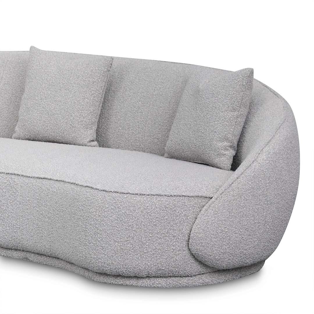 CLC8052-FS 4 Seater Sofa - Ash Grey Boucle - Furniture Castle
