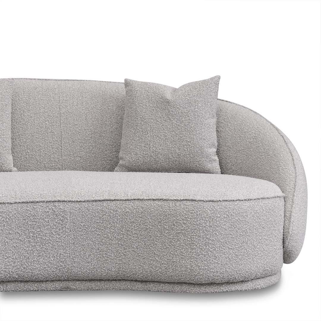 CLC8052-FS 4 Seater Sofa - Ash Grey Boucle - Furniture Castle