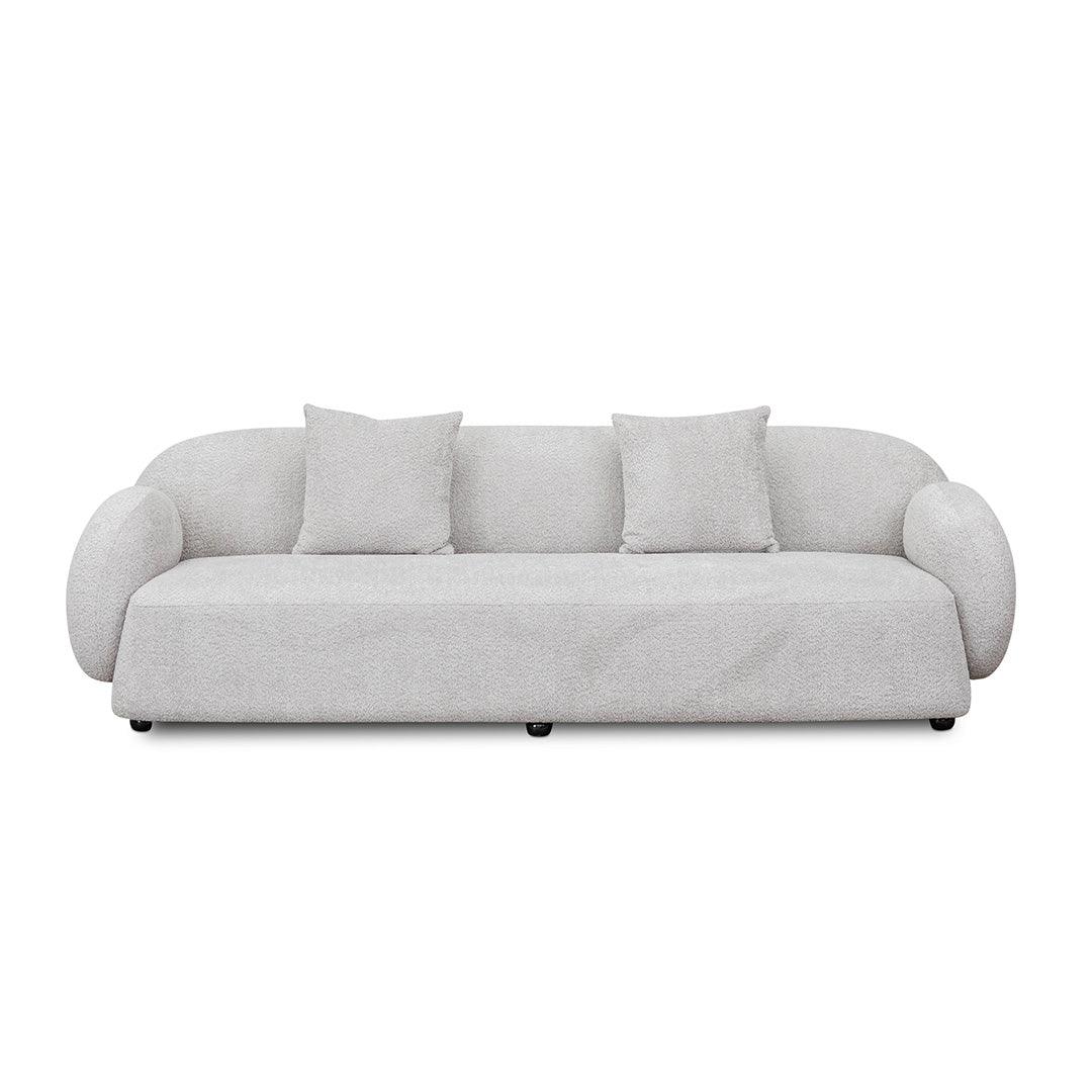 CLC8055-FS 3 Seater Fabric Sofa - Salt White - Furniture Castle