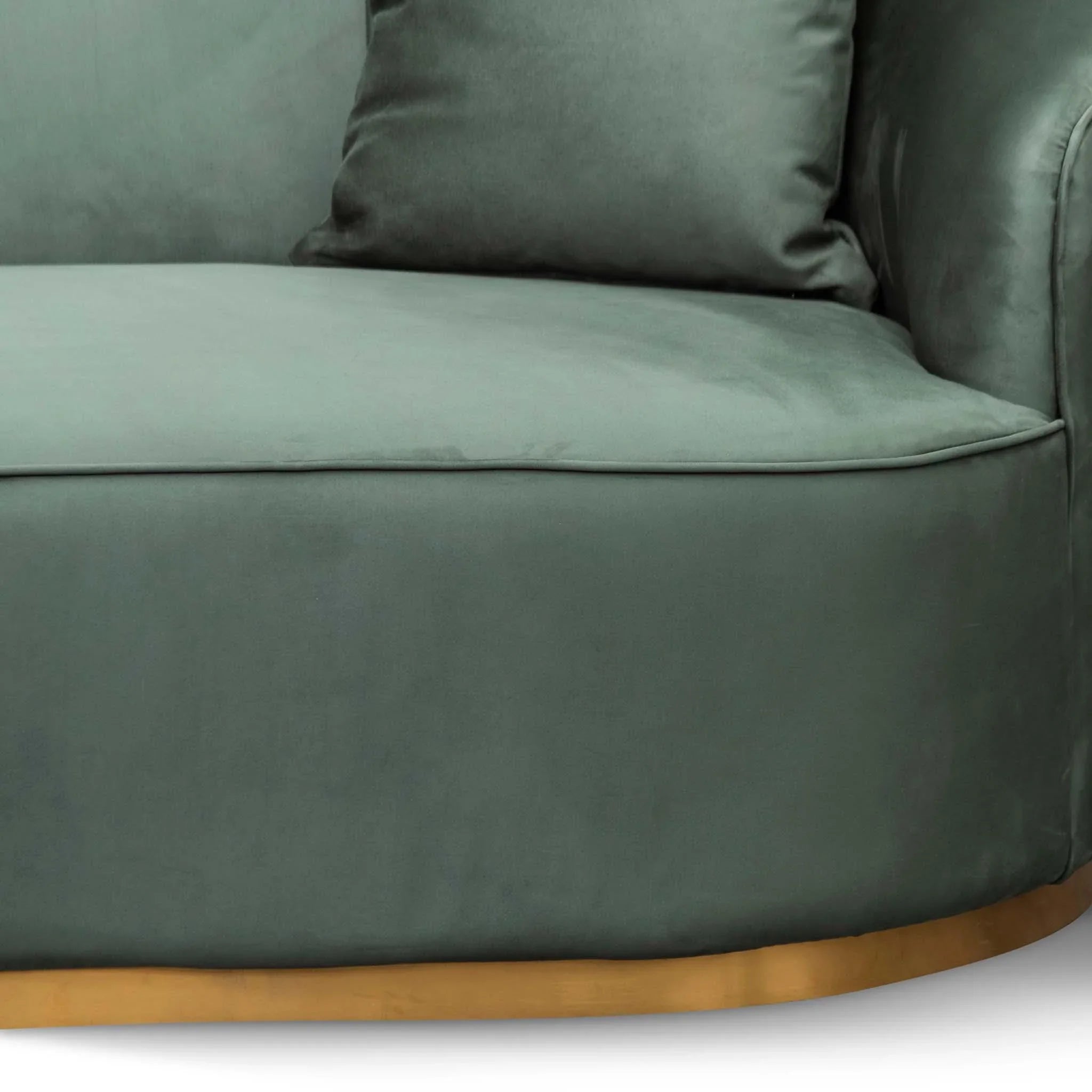 CLC8057-FS 3 Seater Sofa - Dark Green Velvet - Furniture Castle