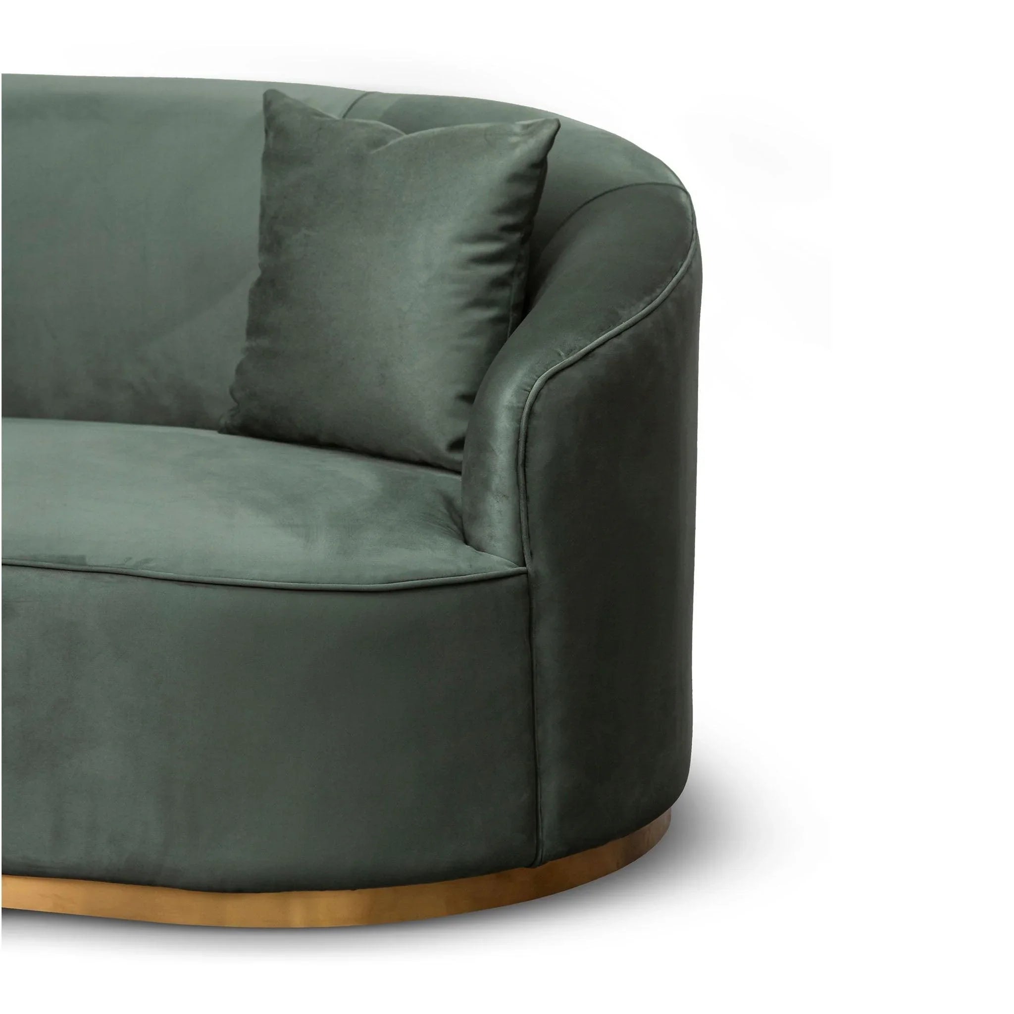 CLC8057-FS 3 Seater Sofa - Dark Green Velvet - Furniture Castle