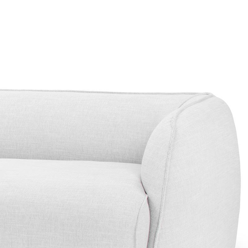 CLC806 3 Seater Left Chaise Fabric Sofa - Light Texture Grey - Furniture Castle