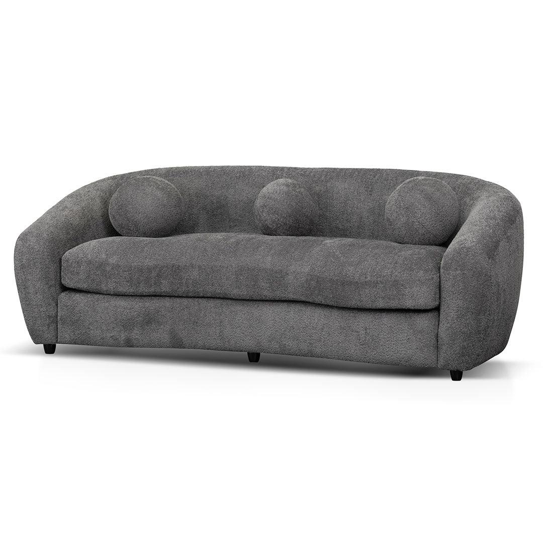 CLC8110-CA 3 Seater Fabric Sofa - Iron Grey - Furniture Castle