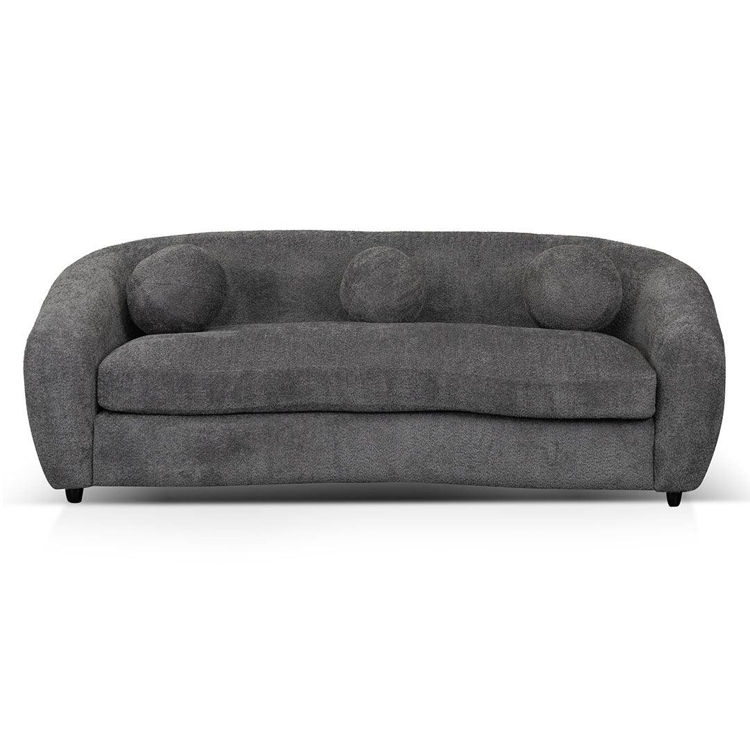 CLC8110-CA 3 Seater Fabric Sofa - Iron Grey - Furniture Castle
