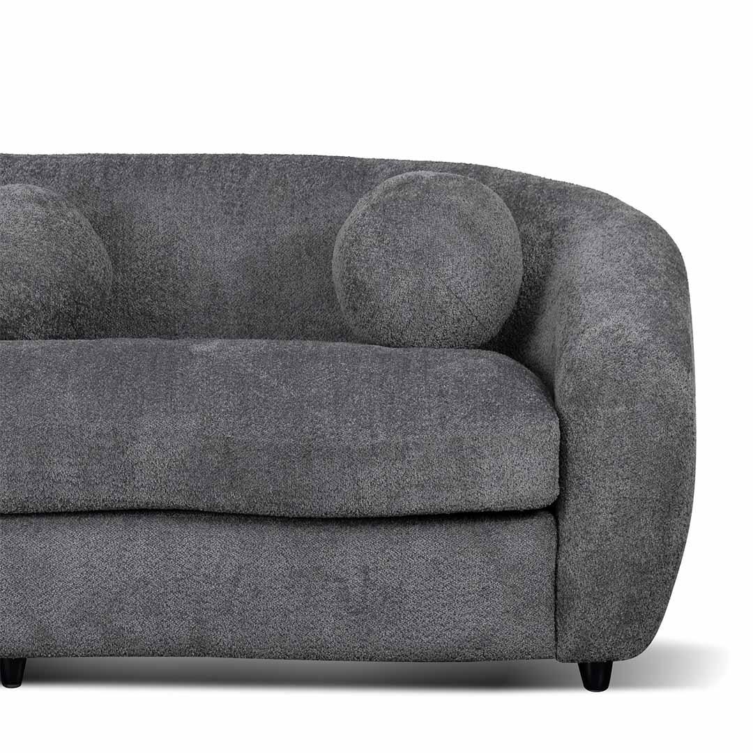 CLC8110-CA 3 Seater Fabric Sofa - Iron Grey - Furniture Castle