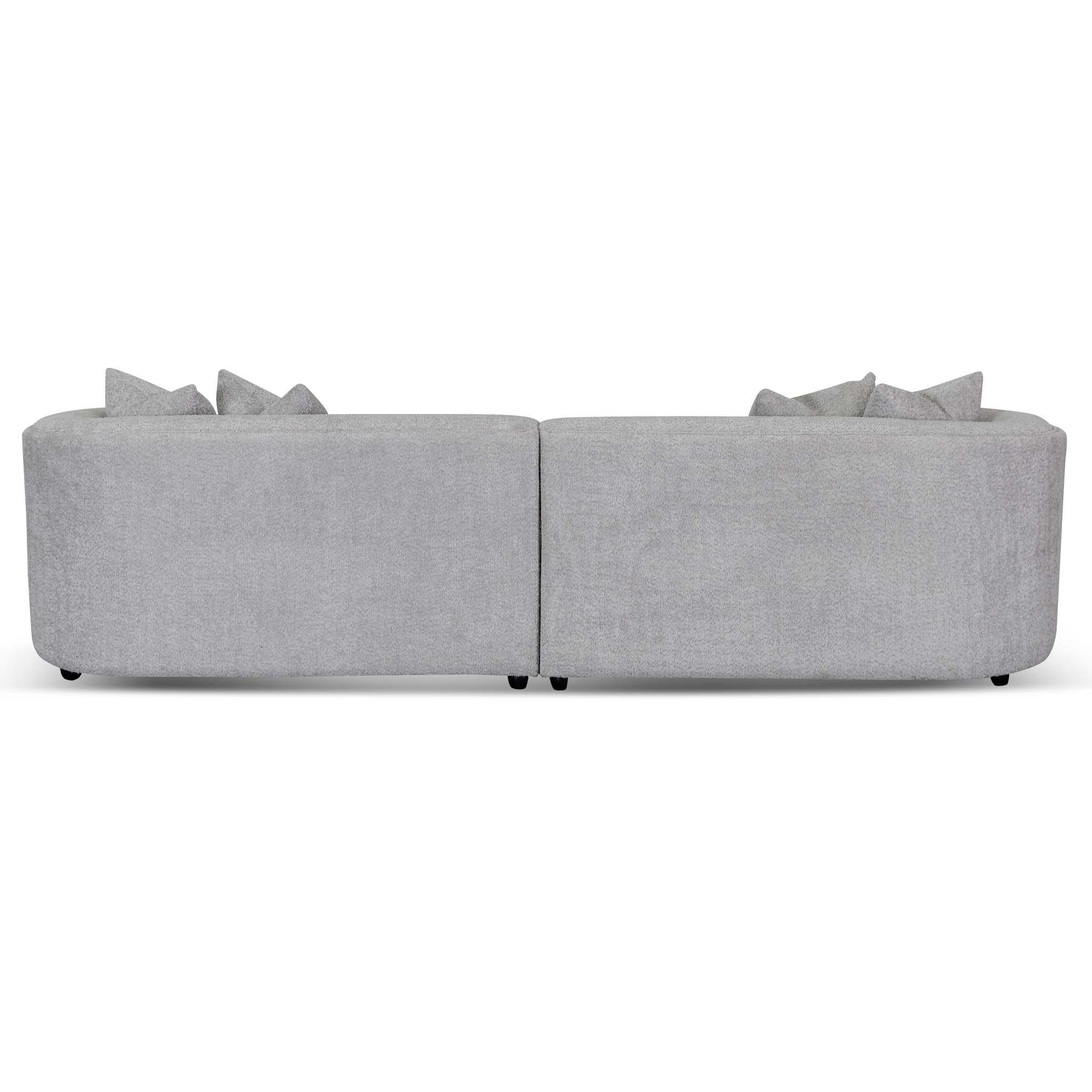 CLC8119-CA 4 Seater Sofa - Light Grey Fleece - Furniture Castle