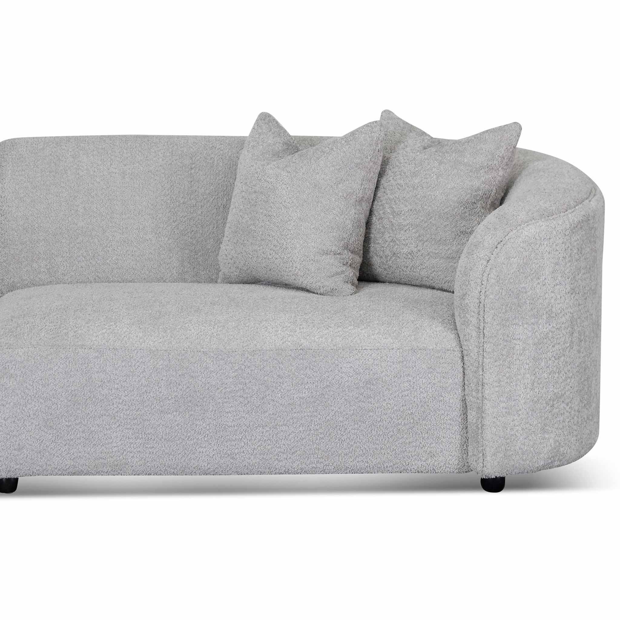 CLC8119-CA 4 Seater Sofa - Light Grey Fleece - Furniture Castle