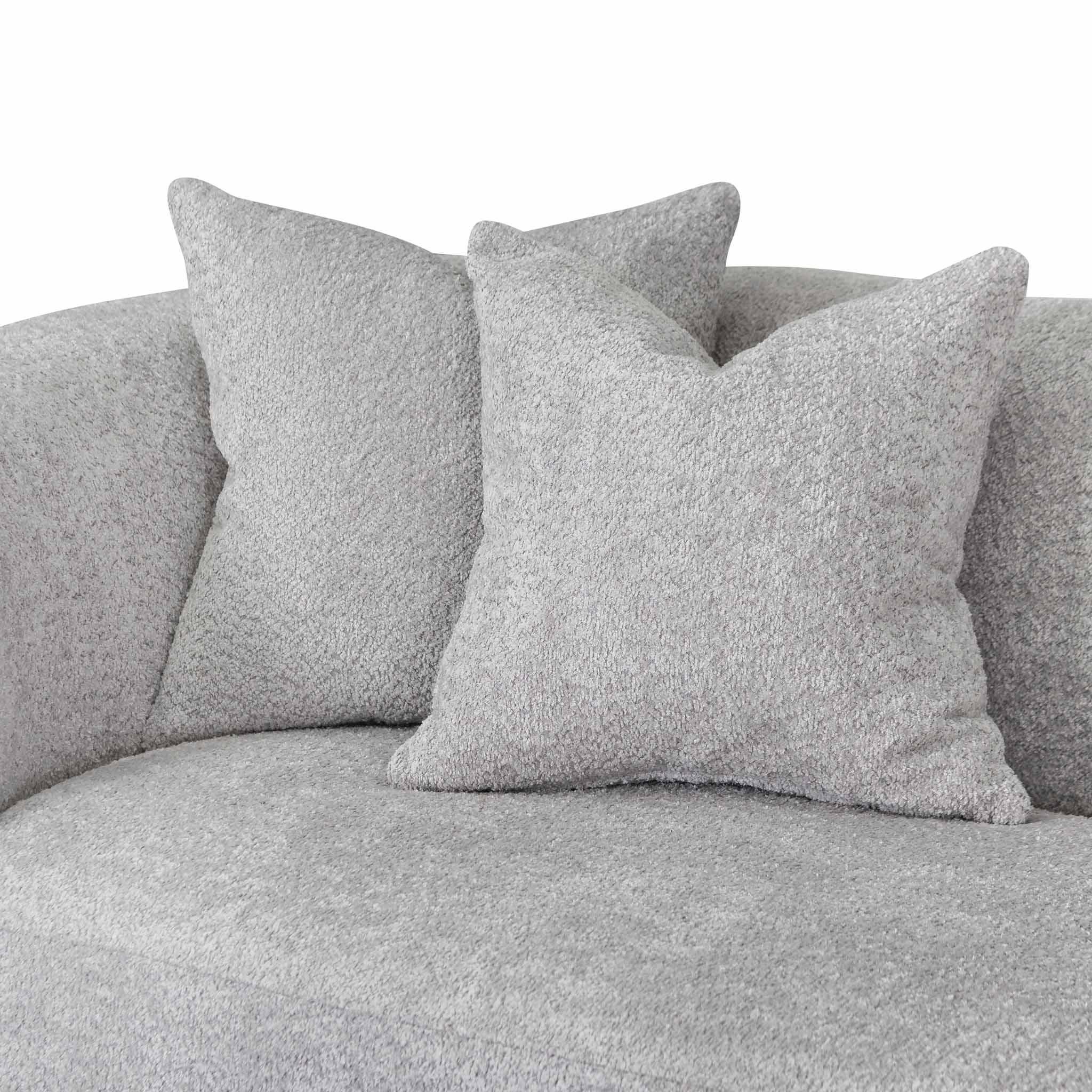 CLC8119-CA 4 Seater Sofa - Light Grey Fleece - Furniture Castle