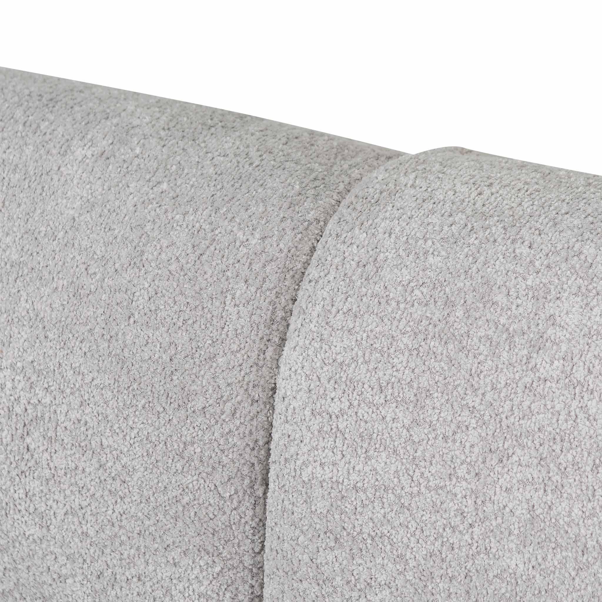 CLC8119-CA 4 Seater Sofa - Light Grey Fleece - Furniture Castle