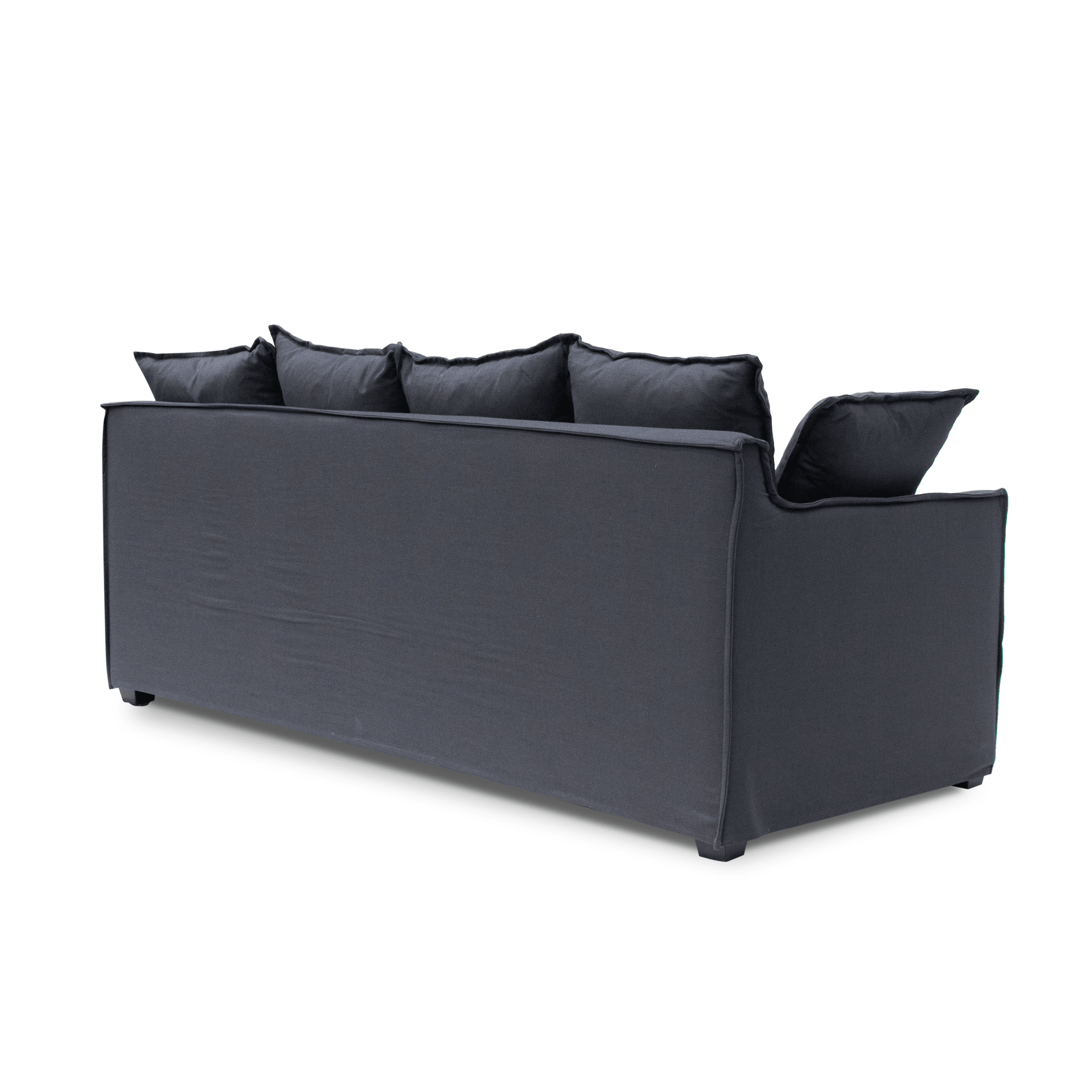 CLC8123-CA 3 Seater Fabric Sofa - Charcoal Linen - Furniture Castle