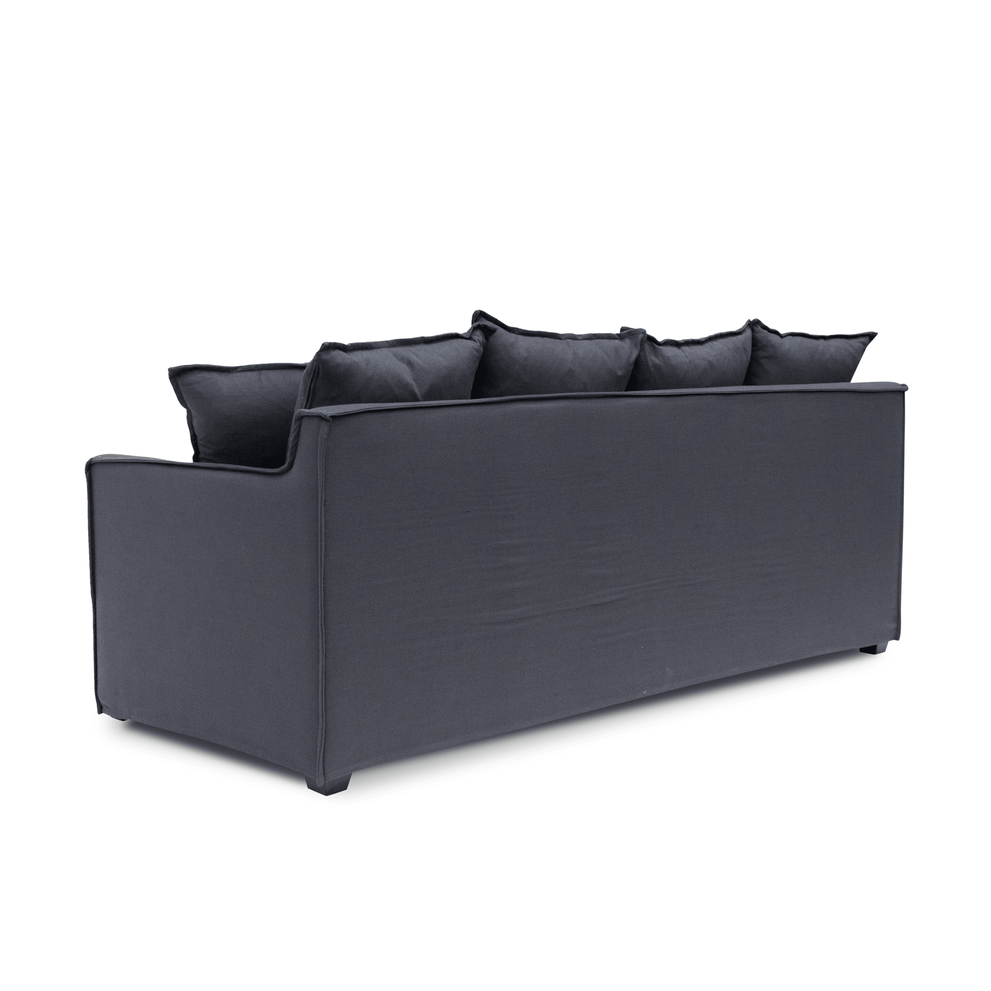 CLC8123-CA 3 Seater Fabric Sofa - Charcoal Linen - Furniture Castle