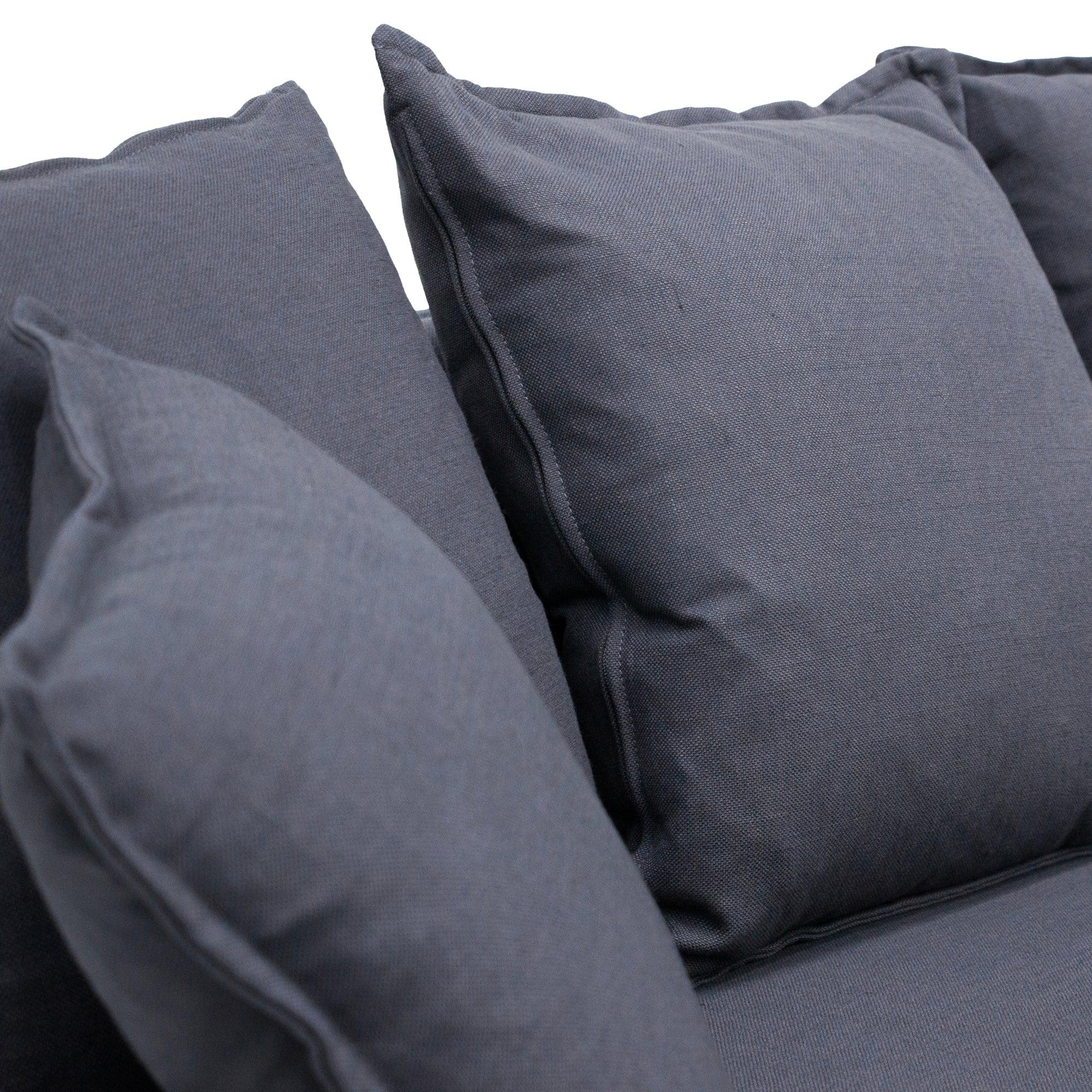 CLC8123-CA 3 Seater Fabric Sofa - Charcoal Linen - Furniture Castle