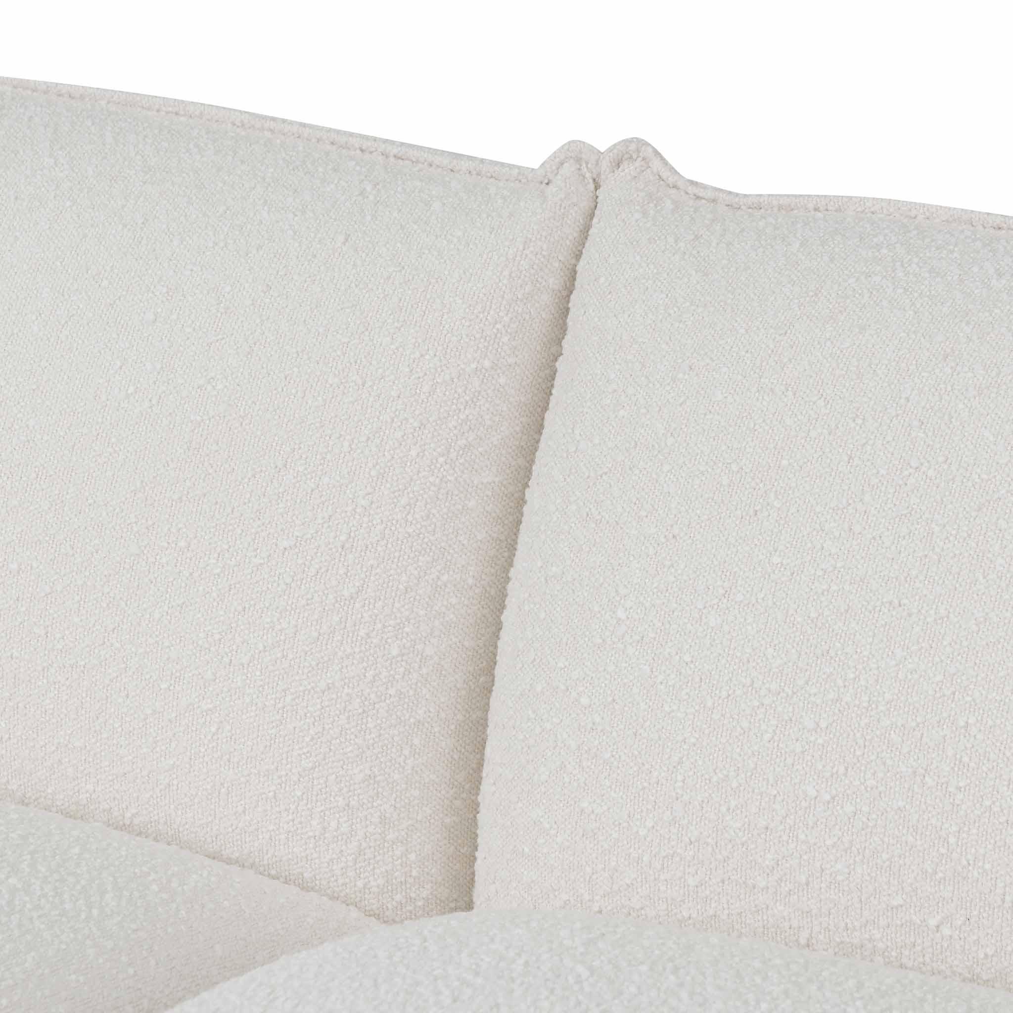 CLC8177-IG 3 Seater Sofa - White Wash Boucle - Furniture Castle